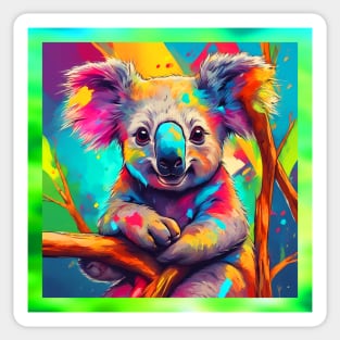 rainbow baby koala Sticker